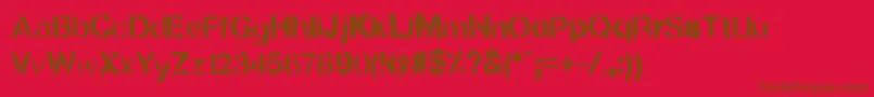 Шрифт UrbanaР™ – коричневые шрифты на красном фоне