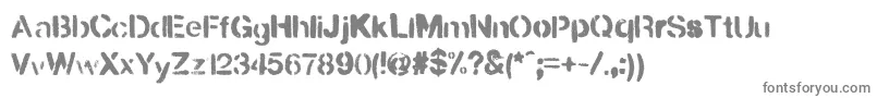 UrbanaР™ Font – Gray Fonts on White Background