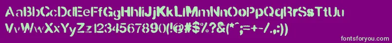 fuente UrbanaР™ – Fuentes Verdes Sobre Fondo Morado