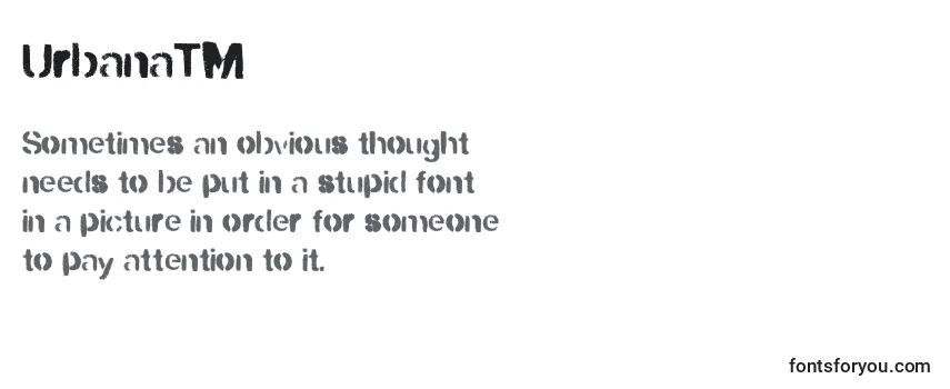 Review of the UrbanaР™ Font