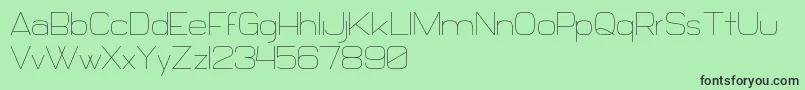Daiichi Font – Black Fonts on Green Background