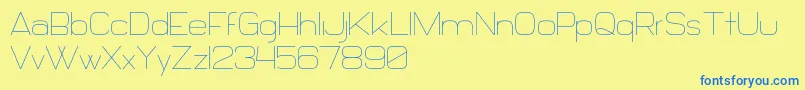 Daiichi Font – Blue Fonts on Yellow Background