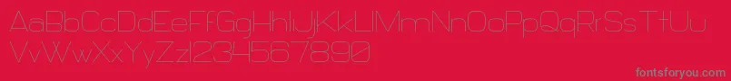 Daiichi Font – Gray Fonts on Red Background