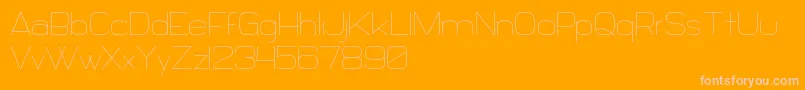 Daiichi-Schriftart – Rosa Schriften auf orangefarbenem Hintergrund