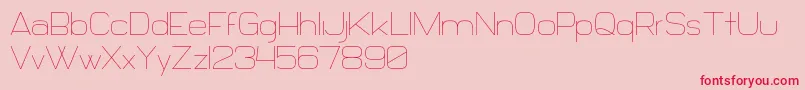 Daiichi Font – Red Fonts on Pink Background