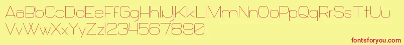 Daiichi Font – Red Fonts on Yellow Background