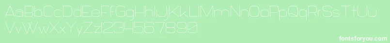 Daiichi Font – White Fonts on Green Background