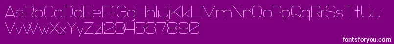 Daiichi-Schriftart – Weiße Schriften auf violettem Hintergrund