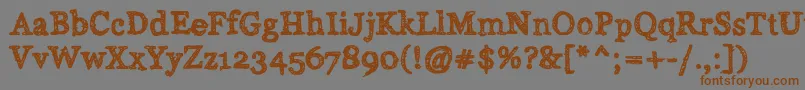 Alabama Font – Brown Fonts on Gray Background