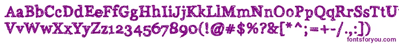 Alabama Font – Purple Fonts on White Background