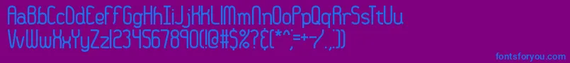 36daysag Font – Blue Fonts on Purple Background