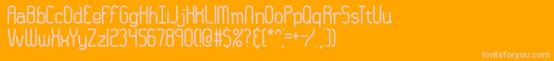 36daysag Font – Pink Fonts on Orange Background