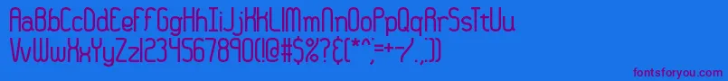 36daysag Font – Purple Fonts on Blue Background