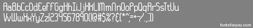 フォント36daysag – 灰色の背景に白い文字