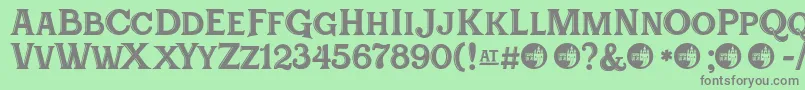 Festivalbudayaxxxi Font – Gray Fonts on Green Background