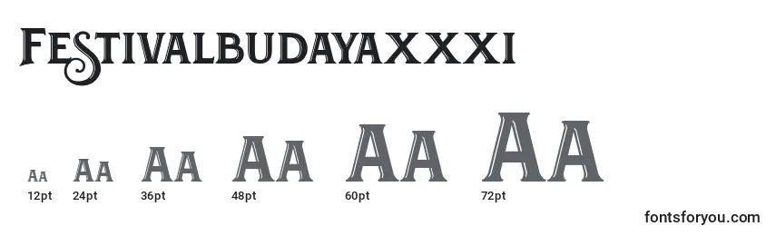 Размеры шрифта Festivalbudayaxxxi