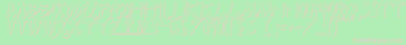 DarkHorseShadow Font – Pink Fonts on Green Background