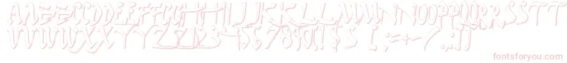 DarkHorseShadow Font – Pink Fonts on White Background