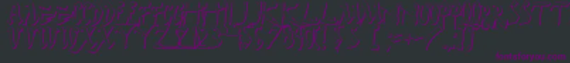 DarkHorseShadow Font – Purple Fonts on Black Background