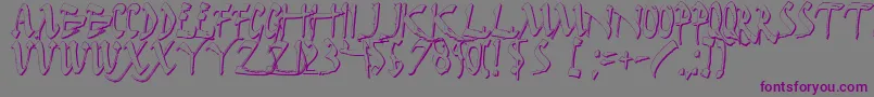DarkHorseShadow Font – Purple Fonts on Gray Background