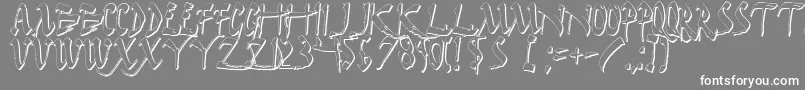 DarkHorseShadow Font – White Fonts on Gray Background