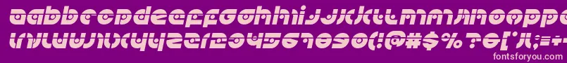 Kovacsspotlaserital Font – Pink Fonts on Purple Background