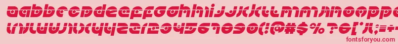 Kovacsspotlaserital Font – Red Fonts on Pink Background