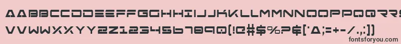 FreeAgentBoldCondensed Font – Black Fonts on Pink Background