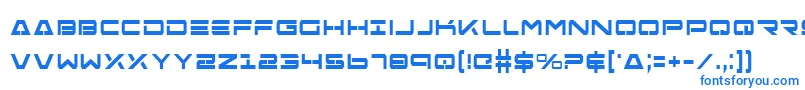 FreeAgentBoldCondensed Font – Blue Fonts on White Background