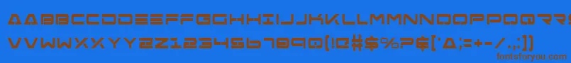 FreeAgentBoldCondensed Font – Brown Fonts on Blue Background