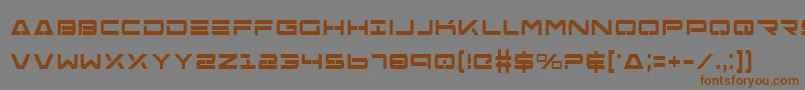 Saiba mais sobre a fonte FreeAgentBoldCondensed Fonte FreeAgentBoldCondensed – fontes marrons em um fundo cinza