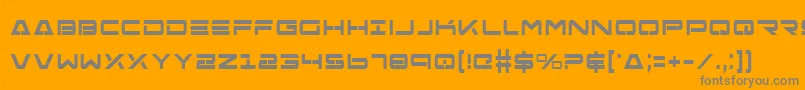 Police FreeAgentBoldCondensed – polices grises sur fond orange