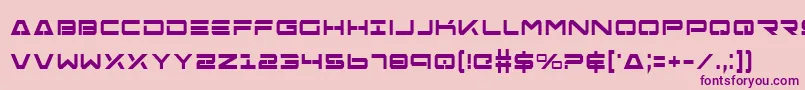 FreeAgentBoldCondensed Font – Purple Fonts on Pink Background
