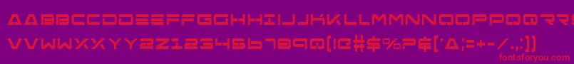 Weitere Informationen zur FreeAgentBoldCondensed-Schriftart FreeAgentBoldCondensed-Schriftart – Rote Schriften auf violettem Hintergrund