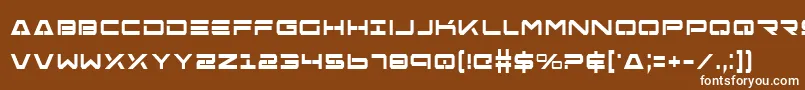 FreeAgentBoldCondensed Font – White Fonts on Brown Background
