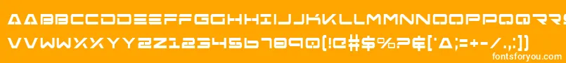 FreeAgentBoldCondensed Font – White Fonts on Orange Background