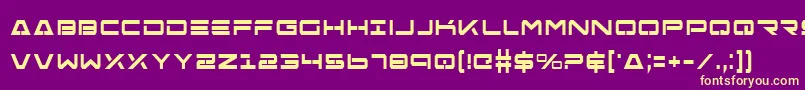 FreeAgentBoldCondensed Font – Yellow Fonts on Purple Background