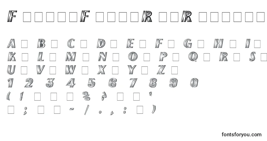 Schriftart FrenchFlashRusRegular – Alphabet, Zahlen, spezielle Symbole