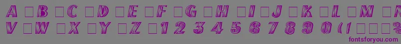 FrenchFlashRusRegular Font – Purple Fonts on Gray Background