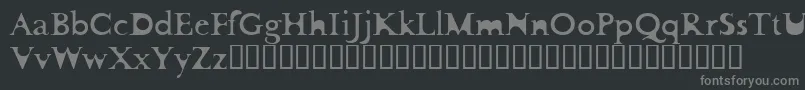 FlotsamCarnage Font – Gray Fonts on Black Background