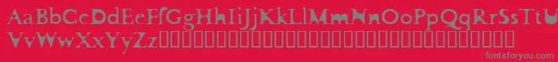 FlotsamCarnage Font – Gray Fonts on Red Background