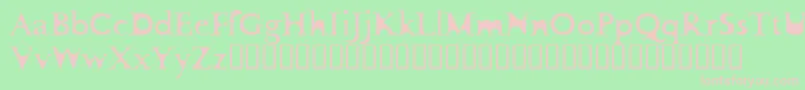 FlotsamCarnage Font – Pink Fonts on Green Background