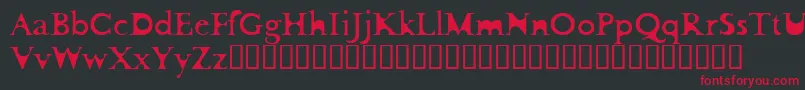 FlotsamCarnage Font – Red Fonts on Black Background