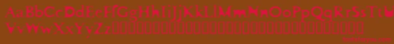 FlotsamCarnage Font – Red Fonts on Brown Background