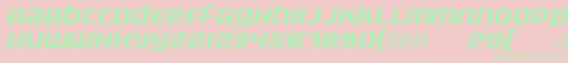 Electri Font – Green Fonts on Pink Background