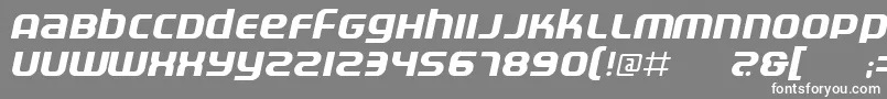 フォントElectri – 灰色の背景に白い文字