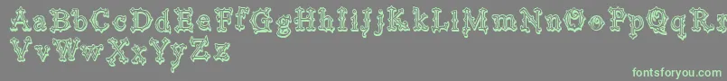 VtksBlackLabel Font – Green Fonts on Gray Background