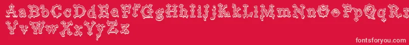 VtksBlackLabel Font – Pink Fonts on Red Background