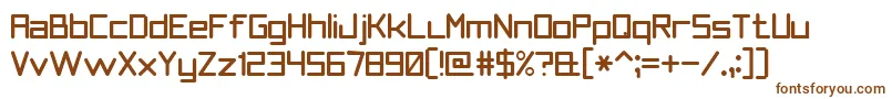 Шрифт SmoothLine7 – коричневые шрифты на белом фоне
