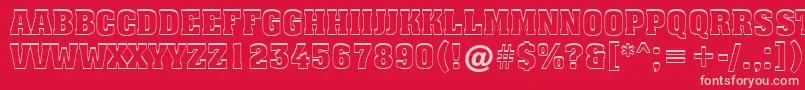 More about Assuan6 Font Assuan6 Font – Pink Fonts on Red Background